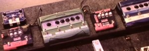 The two pedals to the left of the Line6 pedals â€“ know what they are? (Click to see it way bigger.)